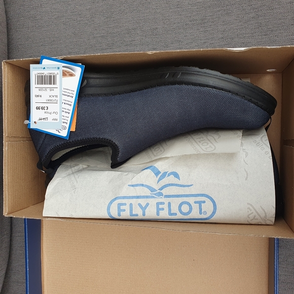 Flyflot Bnib Fly35061 Black Lightweight Slip On Shoes Men Uk9 - Picture 5 of 10